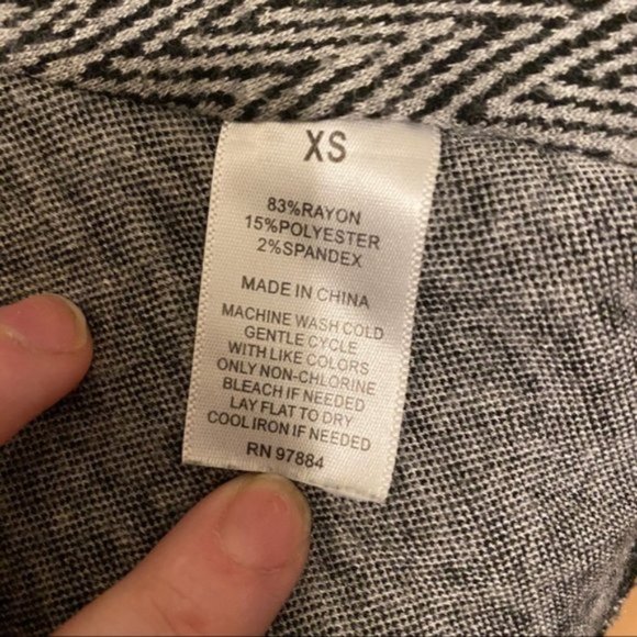 🎈4 for $40🎈TART Stitch Fix Blithe Chevron knit blazer Size XS - Picture 9 of 10